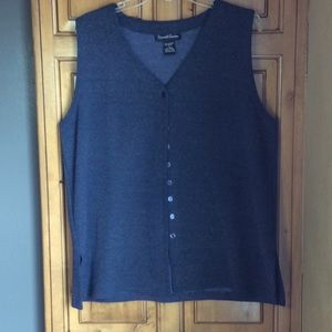 FINAL SALE PRICE Daniel Caron Navy Sweater Vest in Large
